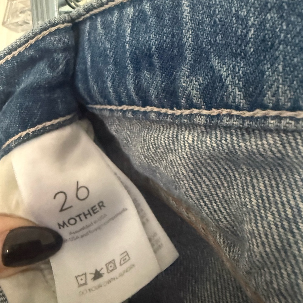 MOTHER Vintage Blue Straight Leg Jeans - Picture 5 of 6